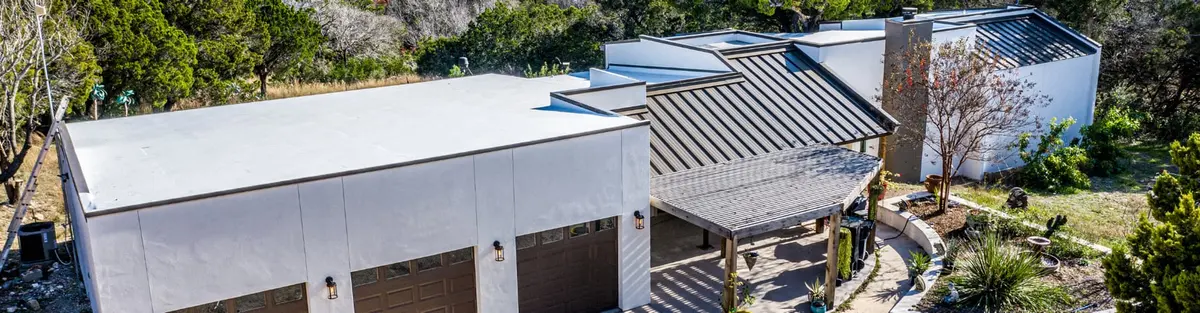 Metal commercial building roof