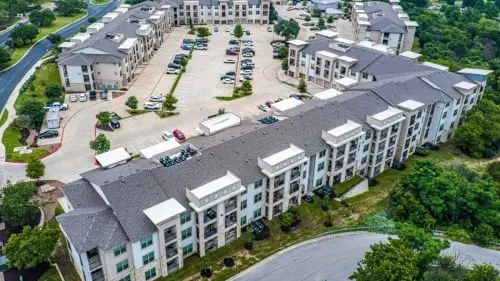 Rivery Park Apartments roof